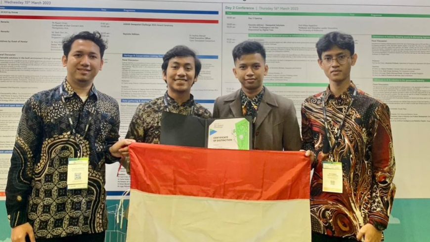 Prestasi Mahasiswa : Medali Emas ASEAN Geospatial Challenge 2023